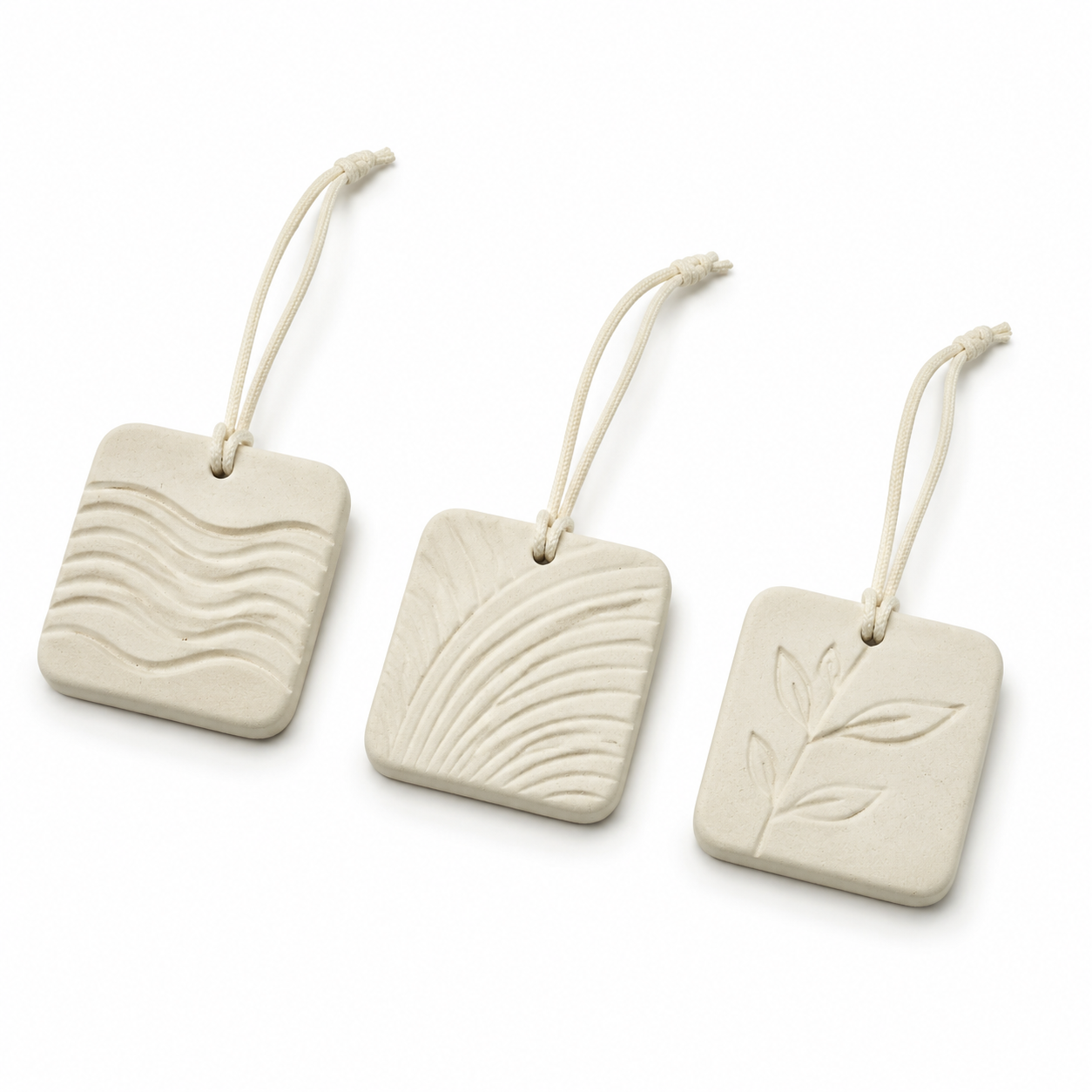 Brise – Pendentifs diffuseurs en céramique – Lot de 3