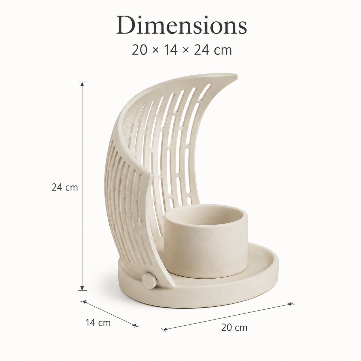 Ombre – Photophore à écran pivotant