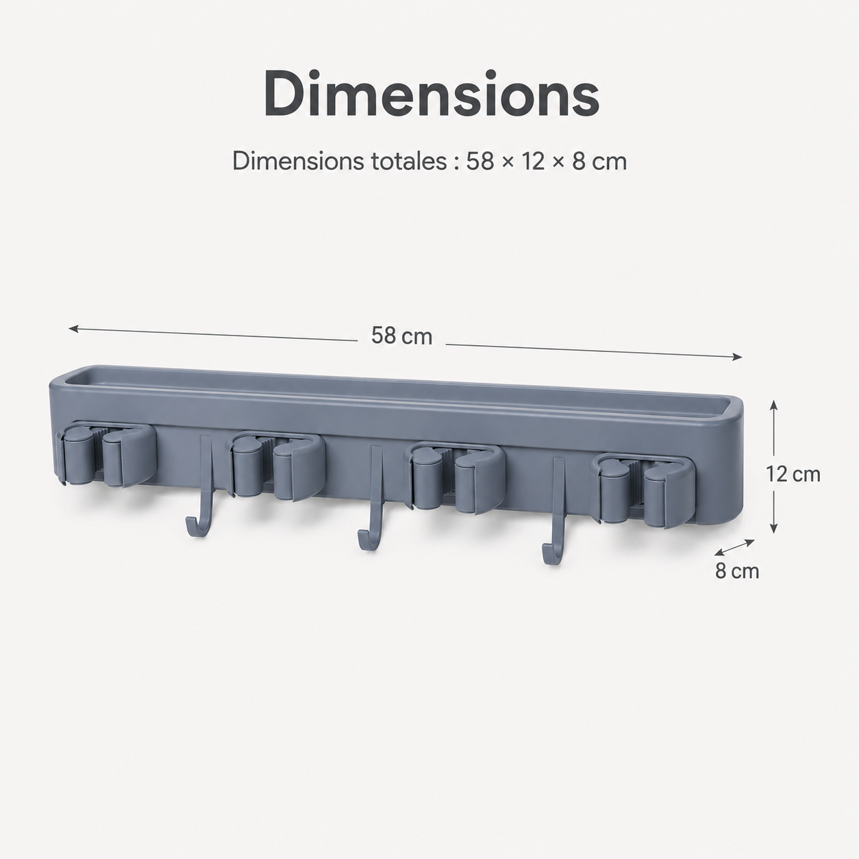Raccord – Rail mural pour outils