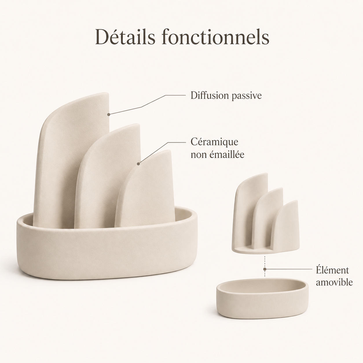 Aube – Diffuseur passif en céramique