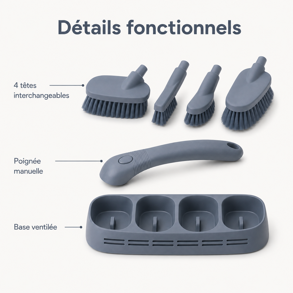 Orbit – Kit de brosses interchangeables